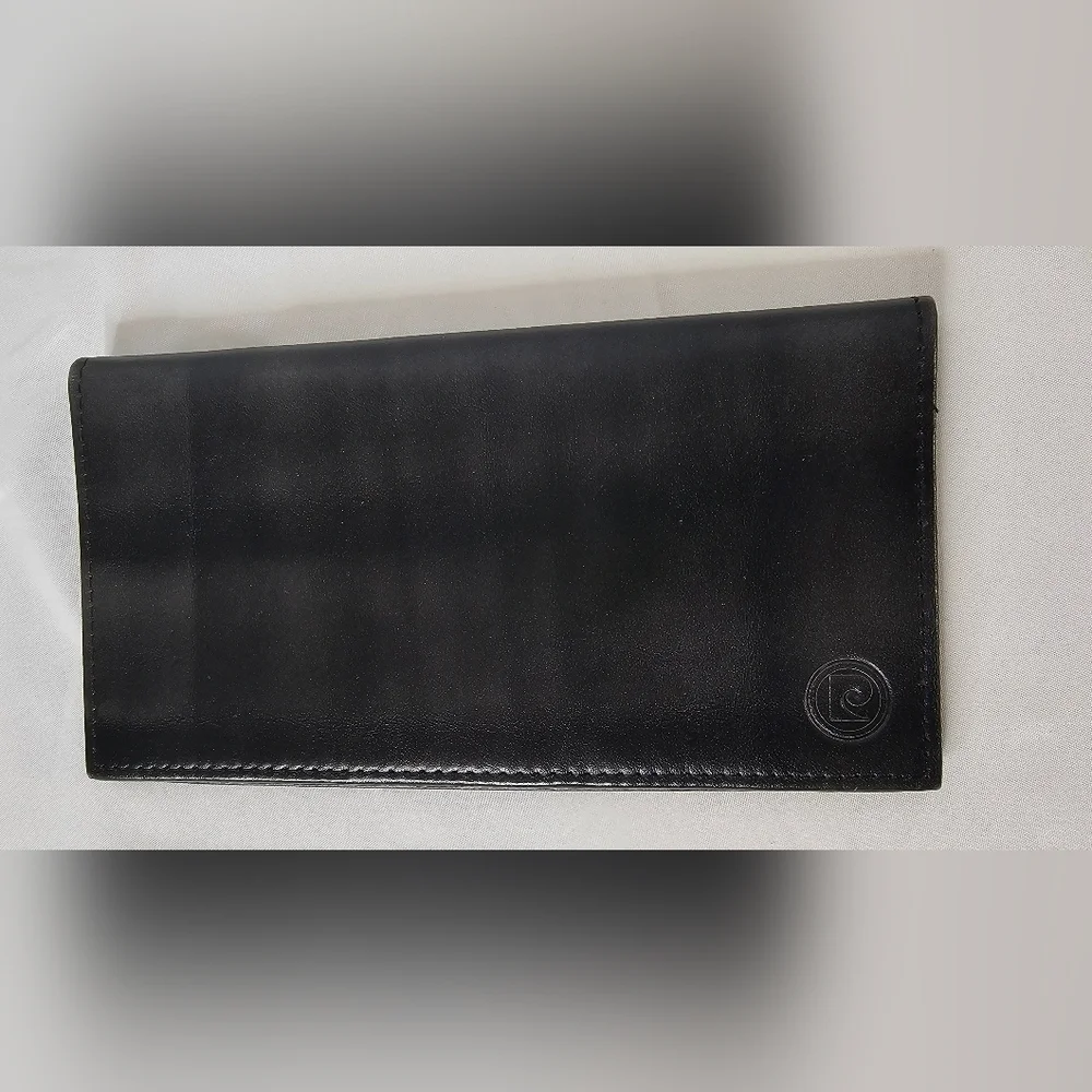 Vintage Pierre Cardin Wallet  Black Leather Slim